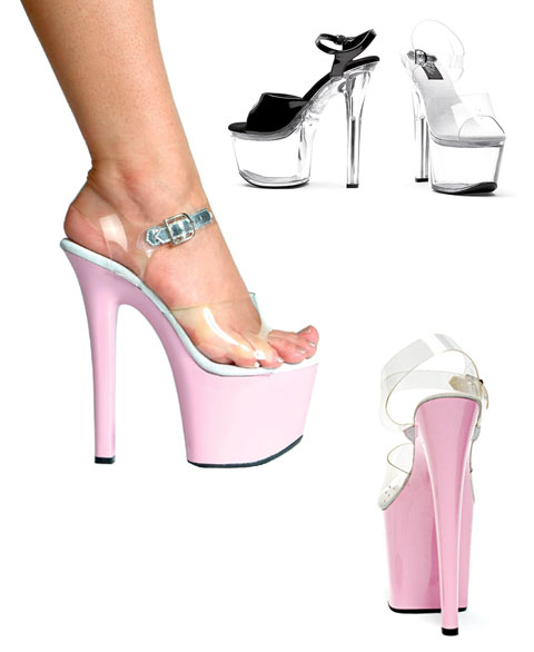 711-Flirt-C Ellie Shoes, 7 Inch Stiletto High Heels Platforms Sandals