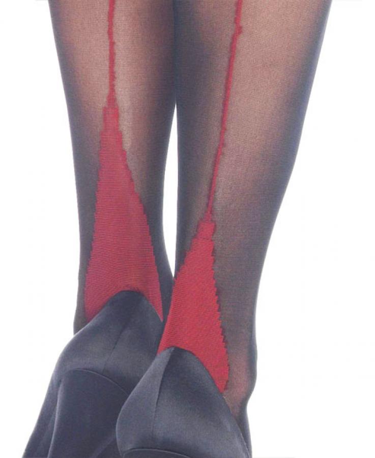 1039 Leg Avenue Spandex Sheer Cuban Heel Backseam Stockings Lace Top