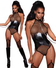 12495 Dreamgirl Large fishnet teddy