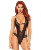 81406 Leg Avenue lace deep-V teddy