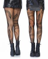 8143 Leg Avenue Black Snake net tights