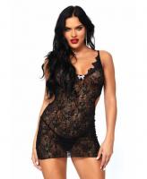 86044 Leg Avenue Boudoir rose lace mini dress