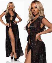 88014 Leg Avenue rhinestone sheer robe