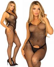 89232 Leg Avenue Crystalized fishnet tank bodystocking